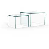 Actona steklene mizice v kompletu 2 ks 50x50 cm dice – Cene