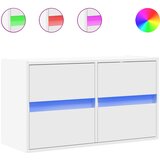 Zidni TV ormarić s LED svjetlima bijeli 80 x 31 x 45 cm | Eponuda.com