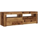 vidaXL TV omarica z LED starinski les 120x35x40 cm inženirski les | Shoptok.si