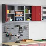  Set ormara za alate 3 pcs Crvena Čelik s prahom premazan | shoptok.hr