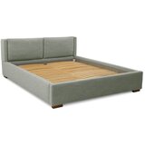 Scandic Sivi tapecirani bračni krevet s prostorom za odlaganje s podnicom 180x200 cm Dreamer – Cijene