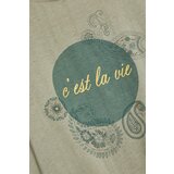 Marisse Cotton Blouse With Olive Print | ePonuda.com
