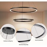  Brilagi - LED prigušiva viseća lampa na sajli PORTOFINO LED/98W/230V Ø 80 cm crna + daljinski upravljač | Eponuda.com