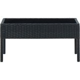  Vrtni stol crni 75 x 40 x 37 cm od poliratana | shoptok.hr