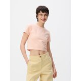 Reserved Prugasta majica kratkih rukava - pastelnoružičasto | shoptok.hr