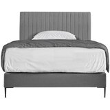 MID.YOU POSTELJA BOXSPRING x , tekstil, leseni material siva | Shoptok.si