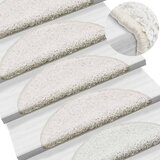 vidaXL Preproge za stopnice 10 kosov 65x25 cm bele | Shoptok.si