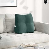  Jastuk za leđa Tamnozelena 45 x 24 x 50 cm Baršun | shoptok.hr