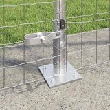 Vanjski Euro Ograda s Betonskom Podlogom 10 x 1,4 m Srebrna | shoptok.hr