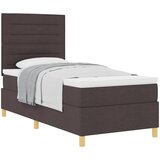  Krevet s opruga kutije Tamno smeđa 90 x 190 cm tkanina | shoptok.hr