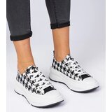D/CEO marka niezdefiniowana Black and white women's fabric sneakers Katerin | Shoptok.si