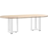  Noge za klub stolić T-oblika 2 kom Bijele 38x25x(42-43) cm Čelik | shoptok.hr