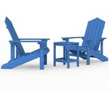  Vrtne stolice Adirondack sa stolićem HDPE vodenoplave | shoptok.hr