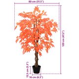  Umjetno javorovo drvo Crvena 80 x 16 x 120 cm Tkanina i drvo | shoptok.hr