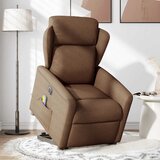 Maison Chic Električni masažni naslanjač - Relax naslanjač s funkcijo vstajanja rjav, (22061858) | Shoptok.si
