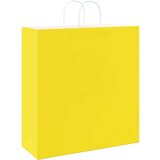  Papirnate vrećice 50 kom s ručkama žute 45x17x48 cm | shoptok.hr