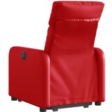  Naslonjač na podizanje od umjetne kože crveni | shoptok.hr