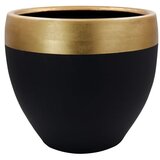 WALLXPERT decorative pot ibiza 30 black gold Cene