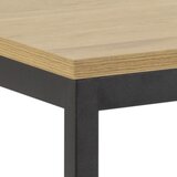 Actona Jedilna miza s ploščo v dekorju divjega hrasta Seaford, 160 x 80 cm | Shoptok.si