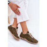 Boto Ladies Sports Shoes Made Of Eco Suede Dark Green Dorella | Shoptok.si
