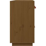 vidaXL Komoda medeno rjava 98,5x40x75 cm trdna borovina | Shoptok.si