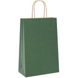  Papirnate vrećice 250 kom s ručkama zelene 21x11x31 cm | shoptok.hr