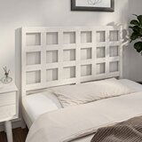 Maison Chic posteljno vzglavje - vzglavna omarica - nočna omarica belo 140,5x4x100 cm trdna borovina, (21706001) | Shoptok.si