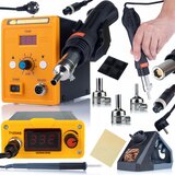 Rosfix KOMPLET SPAJKALNE POSTAJE T12 ORANGE AKBASH STANDARD T12OAS ELECTRIC PRO SERIES + 858D POSTAJA ZA SPAJKANJE Z VROČIM ZRAKOM + KOMPLET 3 ŠOB, (21739278) Cene