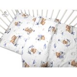 MimiNu Posteljina za dječji krevetić 2-dijelni set Medvjedić Plava | shoptok.hr
