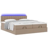  Okvir kreveta s madracima cappuccina 200x200 cm umjetna koža | shoptok.hr