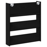 vidaXL Ormarići za cipele na zidu 2 pcs Crni hrast 60 x 18 x 60 cm | shoptok.hr