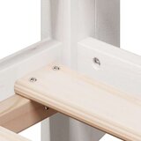 vidaXL Visoki krevet s krovom bijeli 75 x 190 cm od masivne borovine | shoptok.hr