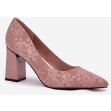VINCEZA Elegant Heels On A Heel In Pink | Shoptok.si