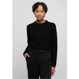 UC Curvy Ladies Short Waffle Sweater black | shoptok.hr
