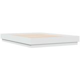  Posteljni okvir bel 150x200 cm inženirski les | Shoptok.si