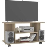 TV ormarić s kotačima boja hrasta sonome 80x40x45 cm drveni | shoptok.hr