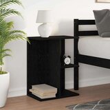 vidaXL Noćni ormarić crni hrast 46,5x29x61 cm konstruiranog drva | shoptok.hr