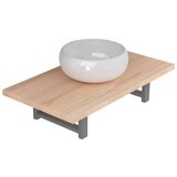 Maison Chic Dvodelni komplet kopalniškega pohištva - Kopalniški sestavi iz keramike barva hrasta, (21788251) | Shoptok.si