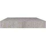  Plutajuća zidna polica siva boja betona 50 x 23 x 3,8 cm MDF | shoptok.hr