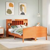  s regalom za knjige bez madraca 160x200 cm od borovine | shoptok.hr