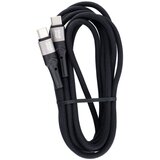  USB C na USB C kabel Blue Star 3A 60W PD QC4.0 pleteni 2m TFK-DC-004 crni | shoptok.hr