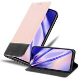 Cadorabo Ohišje, združljiv z jabolkom v rožnatih zlatu črni barvi - zaščitni pokrov z magnetnim zapiranjem, stoječo funkcijo in režo za kartico, (20593567) | Shoptok.si