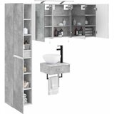  Set namještaja za kupaonicu 5 kom. Betonska siva | shoptok.hr