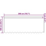  Čipkasta zavjesa sa zavjesama Bijelo 100 x 200 cm Poliester | shoptok.hr