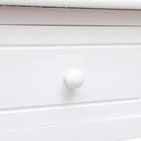  Radni stol bijeli 108 x 45 x 76 cm od masivnog drva paulovnije | shoptok.hr