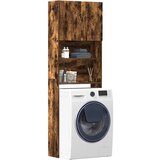 vidaXL Ormarić za perilicu rublja boja hrasta 64x24x190 cm drveni | shoptok.hr