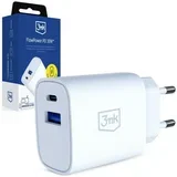 Stenski polnilec FlowPower, 1×USB-C, 1×USB-A, 30W