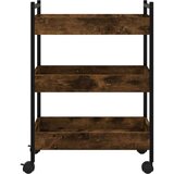  Kolica boja hrasta 50 x 30 x 70 cm konstruirano drvo | shoptok.hr