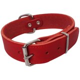 Nobby tabil usnjena ovratnica ekstra široka - rdeča - različne velikosti 33 - 45 cm Cene