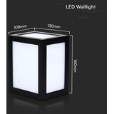  LED spoljašnje zidno svetlo LED/12W/230V 6400K IP65 crna | Eponuda.com